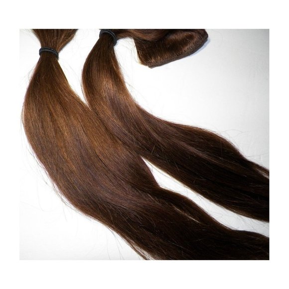 NIP Apex 16 Inches #4 Med Brown 100% Human Remy Hair Clip In Extensions 7pc - Picture 6 of 11